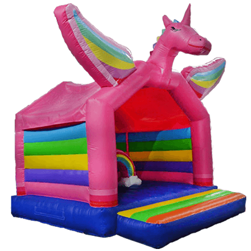 Rainbow Unicorn Jumping Castle